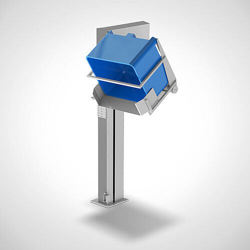 Single column lift- and tilting device for big-boxes type HKV-GB-1S-A-ST 2000_L, art. no. 18.00.42.00 