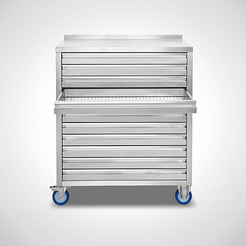Stainless steel drawer cabinet type SCS-F 11, art. no. 99.85.99.99 