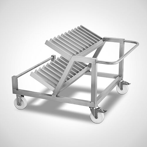 Lid transport trolley type DW, art. no. 41.00.00.30, For transport and storage of lids 