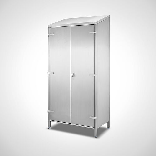 Vertikalauszugschrank aus Edelstahl Typ VSD-100-60, Art.-Nr. 44.20.00.27 