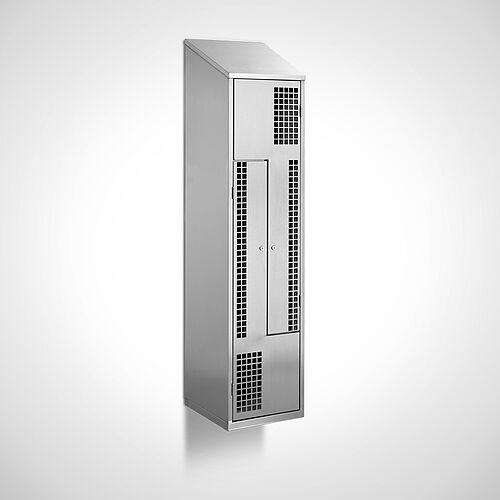 Wall-mounted Z-Shape locker Type GSZ-WH-VA-EU 1 compartment-400 mm compartment width, art. no. 45.10.07.00 