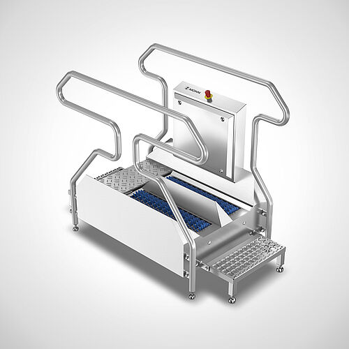 Sole cleaning machine Type Sole-Star 1100 Highline in left execution, art. no. 11.10.07.31 