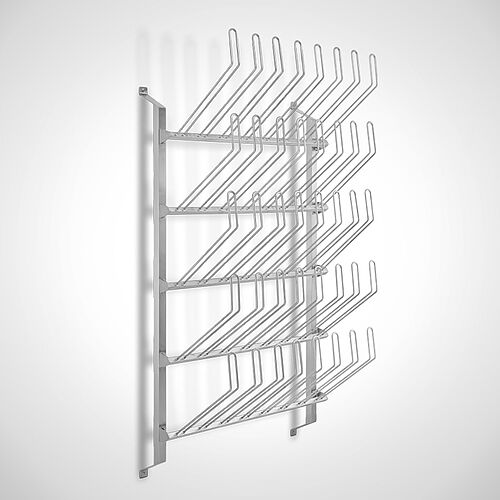 Boot bracket type 5x STH-W-4 Highline, art. no. 18.00.03.46 with wall bracket 5-rows, art. no. 18.00.01.90 