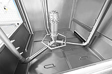 Cabin washing system Type KWA-300, lower nozzle system with a hedgehog head nozzle from the side maintenance door 