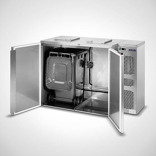Wet waste cooler Type NMB-E2 with own cooling machine, art. no. 49.00.09.61