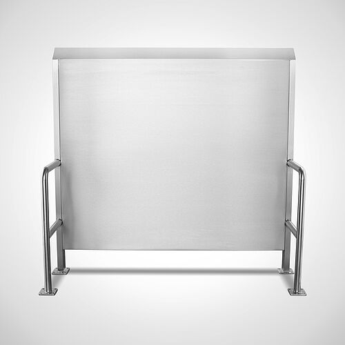 Hygiene rear-wall with feet frame Type H-RW/S 157-150, art. no. 11.00.00.36 