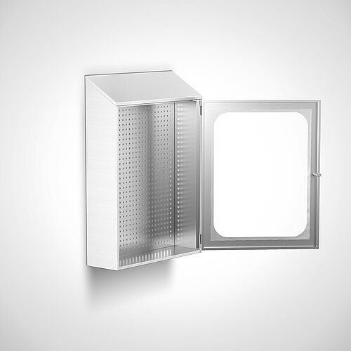 Tool cabinet made of stainless steel Type WZS-W 80/115 with 1 wing door, item no 44.20.04.20 