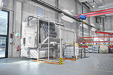 Cabin washing system Type KWA-Rotar for big-boxes | Mohn GmbH 