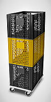 Plastic trolley Type KSR with bakery baskets for shops
