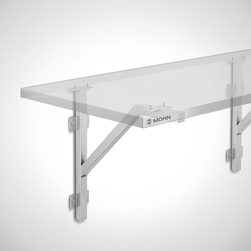 Wall-mounted countertop support made of stainless steel Type APS-K/W, art. no. 20.00.11.34 