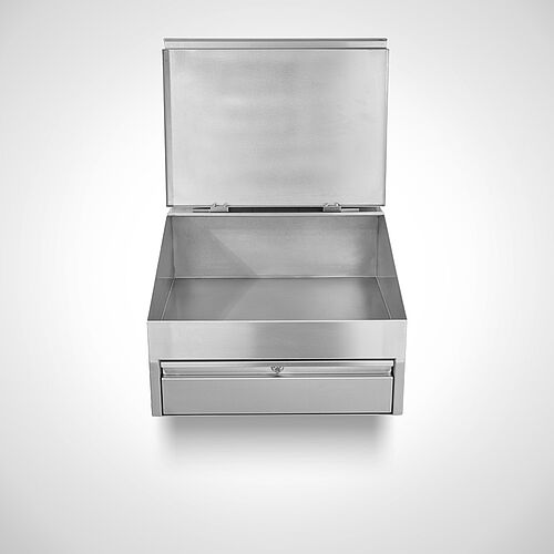 Wall-mounted desk with 1 drawer and foldable panel cover Type WPS-II, art. no. 49.00.02.13 