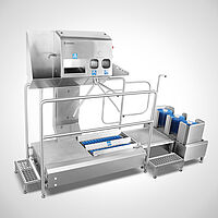 Hygiene station Check-In-Station III Ecoline with optionally boot cleaning station Type Boot-Star I-M 