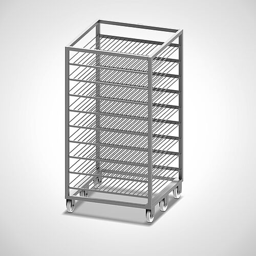 Smoke and cooking trolley Type RKW-VM E9 with 9 layers, art. no. 40.00.10.28 