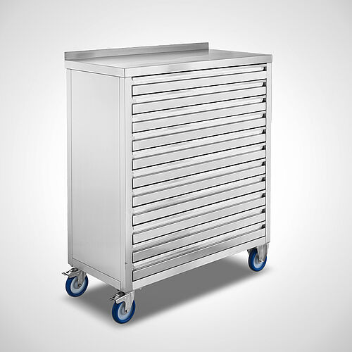 Stainless steel drawer cabinet type SCS-F 11, art. no. 99.85.99.99 