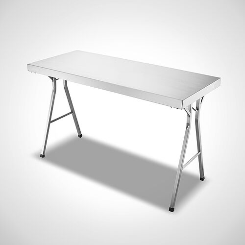 Edelstahl-Klapptisch Typ KT-140/60, Art.-Nr. 20.00.02.91 