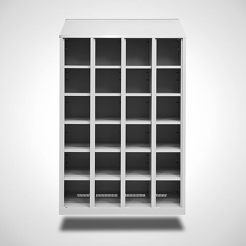 Compartment cupboard with 6 compartments on top each other, compartments witdh 300 mm, art. no. 45.00.06.66 