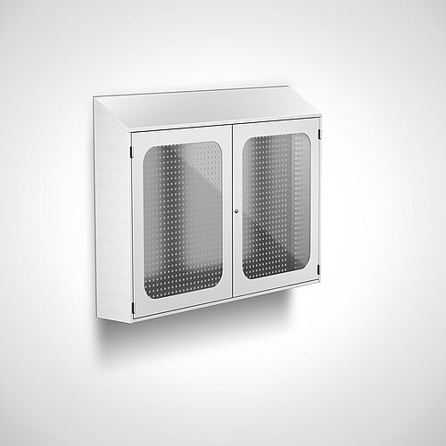 Tool cabinet made of stainless steel Type WZS-W 160/115 with 2 wing doors, item no 44.20.04.21 