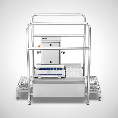 Pass-through sole cleaning machine Type Sole-Star 800 Ecoline, right hand version, item no. 11.10.08.38 