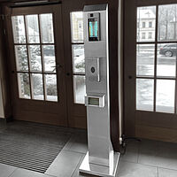 Face-Checkpoint-Scanner in the entrance area of ​​an industrial company 