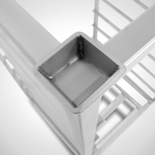 Smoking rack Type RAGE-M/E SON, detail: stacking corners 