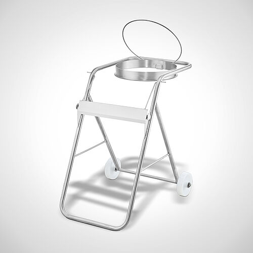 Mobile roll holder with integrated garbage bag holder Type RH-SF 1, art. no. 19.00.00.97 