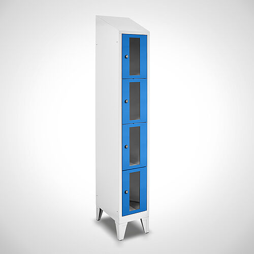 Compartment cupboard with acrylic glass doors Type FSA4-AF-ST-EU 1 compartment with 300 mm compartment width, item no. 46.00.05.30 