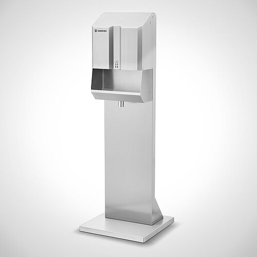 Hand dryer Type Jet II with hygiene rack, art. no. 90.00.00.76 and 18.00.04.97