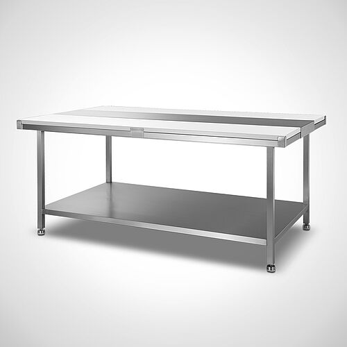 Double-stage work table Type DST-B with intermediate shelf 
