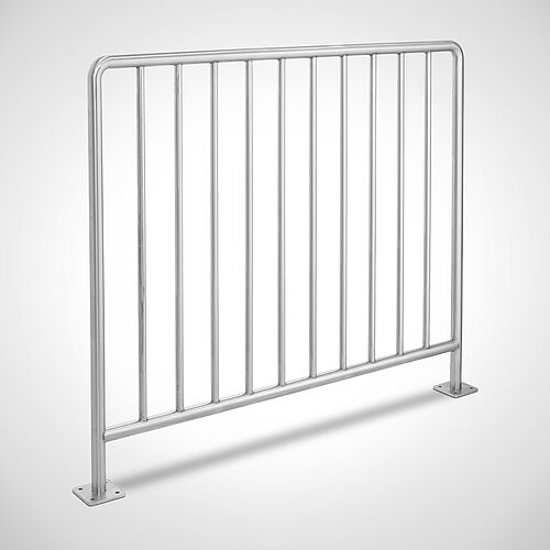 Edelstahl-Geländer Typ G-II 129/150: Art.-Nr. 72.12.91.50, Länge 1500 mm 