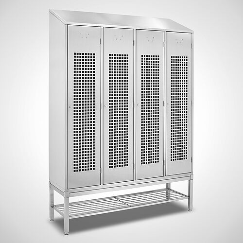 Type GS1-UG-VA-EU 4/4, view left, with opt. shoe rack 