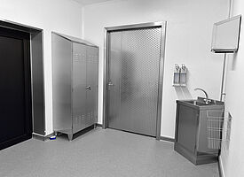 Storage cabinet Type ASD "Standard" in a fish smoke house