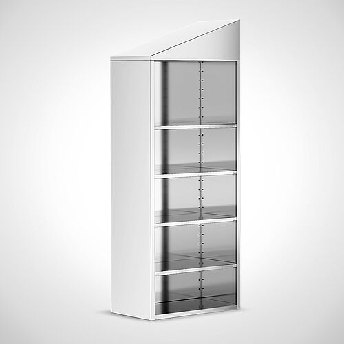 Stainless steel top cabinet for swing-over bench Type A-USB-600, art. no. 45.00.03.50