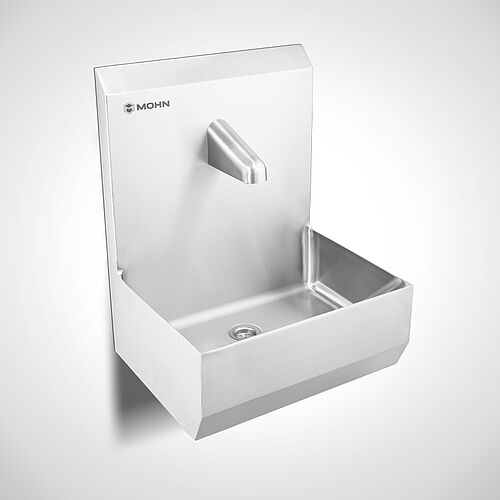 Hand wash basin with sensor outlet tap + anti-legionella bacteria flushing Type HWB-HL-1, art. no. 12.00.01.71 