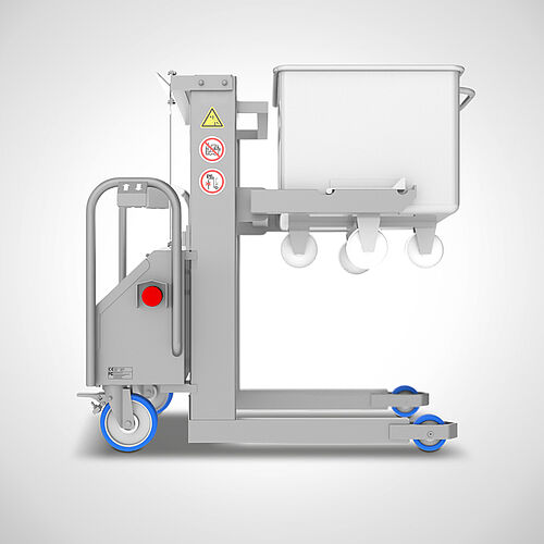 Trolley lifter Type NWL-1 for meat bins according to DIN9797, art. no. 18.00.31.53 