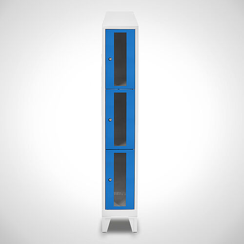 Compartment cupboard with acrylic glass doors Type FSA3-AF-ST-EU 1 compartment with 300 mm compartment width, item no. 46.00.05.10 