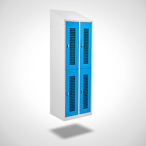 Locker, two-storey Type GS2-WH-ST-EU 2 compartment-300 mm compartment width, art. no. 45.00.04.02 