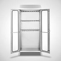 Storage cupboard Type ASD-Highline-SON, interior with special brackets for hanging equipment - ID 20-61405 