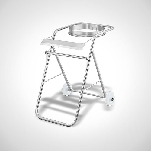 Mobile roll holder with integrated garbage bag holder Type RH-SF 1, art. no. 19.00.00.97 