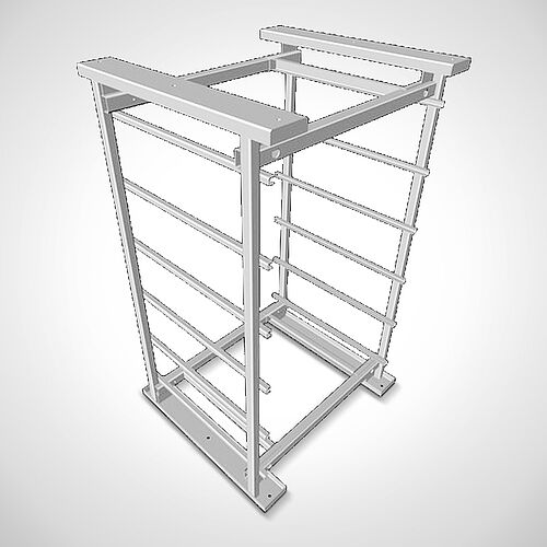 Ripening rack for cheese, 6 floors 