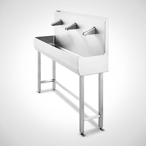 Foot frames for multiple wash basins Type FG-I with 4 height-adjustable feet 