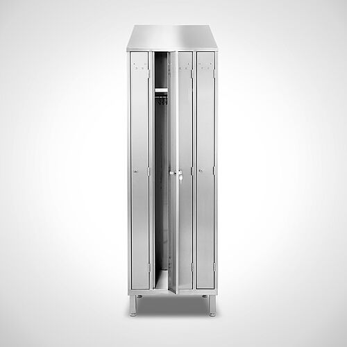 Space-saving clothes cabinet Type RSG-AF-VA 4, stainless steel, art.- no. 18.17.04.02 