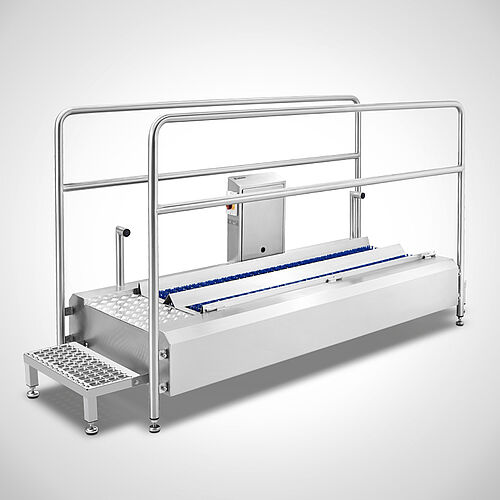 Pass-through sole cleaning machine Type Sole-Star 2000 Ecoline, left hand version, item no. 11.10.08.45 