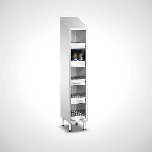 Shoe-/compartment cabinet Type SFS-5-AF-VA, art. no. 29.00.00.81 