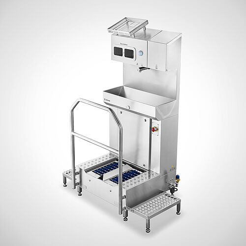 Forcibly guided Hygienic-Station Type HS-III Highline with optionally document tray