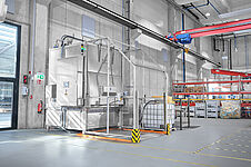 Cabin washing system Type KWA-Rotar for big-boxes | Mohn GmbH 