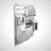 Hygienewand Sonder Typ HWB-SR-DT-1-SON mit Dyson Tap Armatur, ID 22-62096 