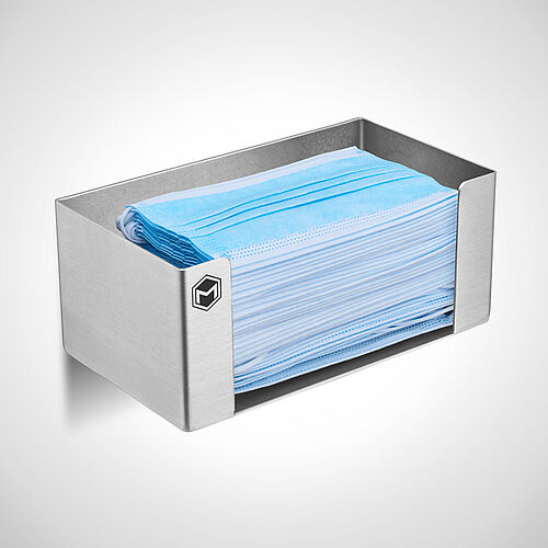 Stainless steel dispenser for disposable mouth mask 