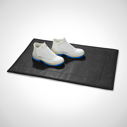 Walkable disinfection mat for sole disinfection 