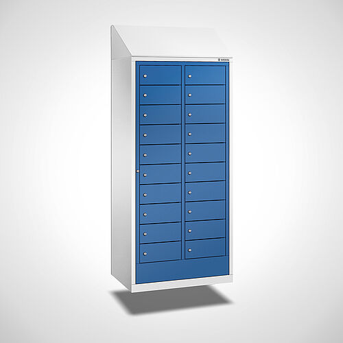 Wandhängender Wäsche-Ausgabeschrank Typ WAS-WH-ST-EU-2-10 (20 Fächer), Art.-Nr. 45.00.07.53 
