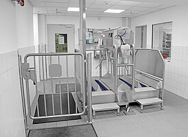 Zweispurige Hygieneschleuse Clean-Check DUO Highline